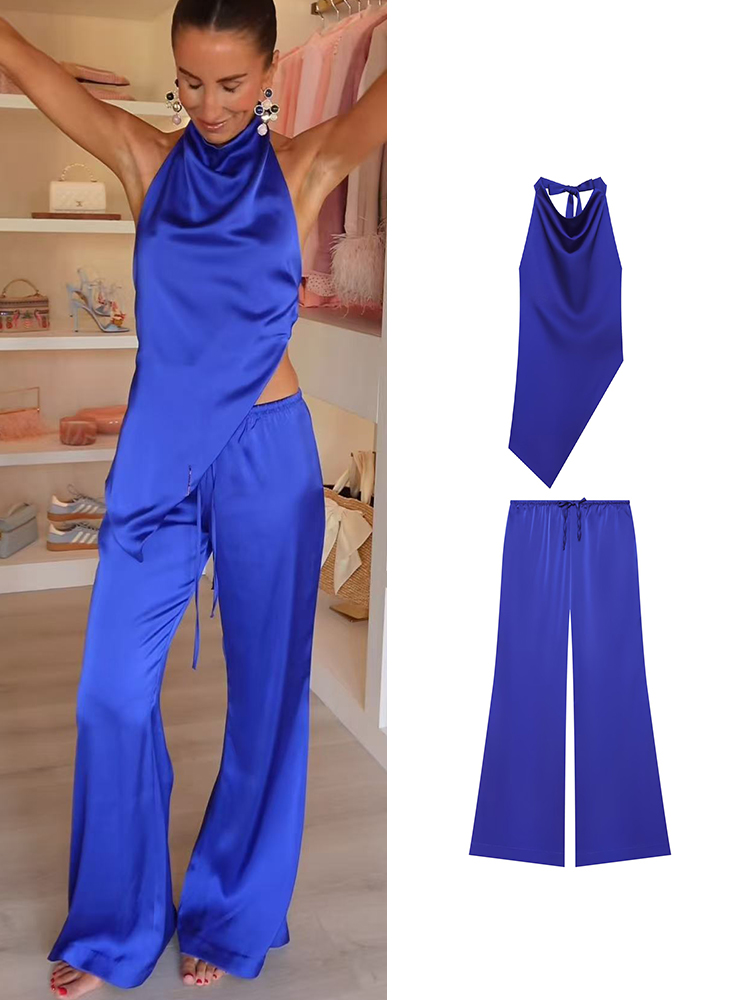 Suspender Tank Top - TFMLN 2026 Dames Haltertops Tweedelige Set