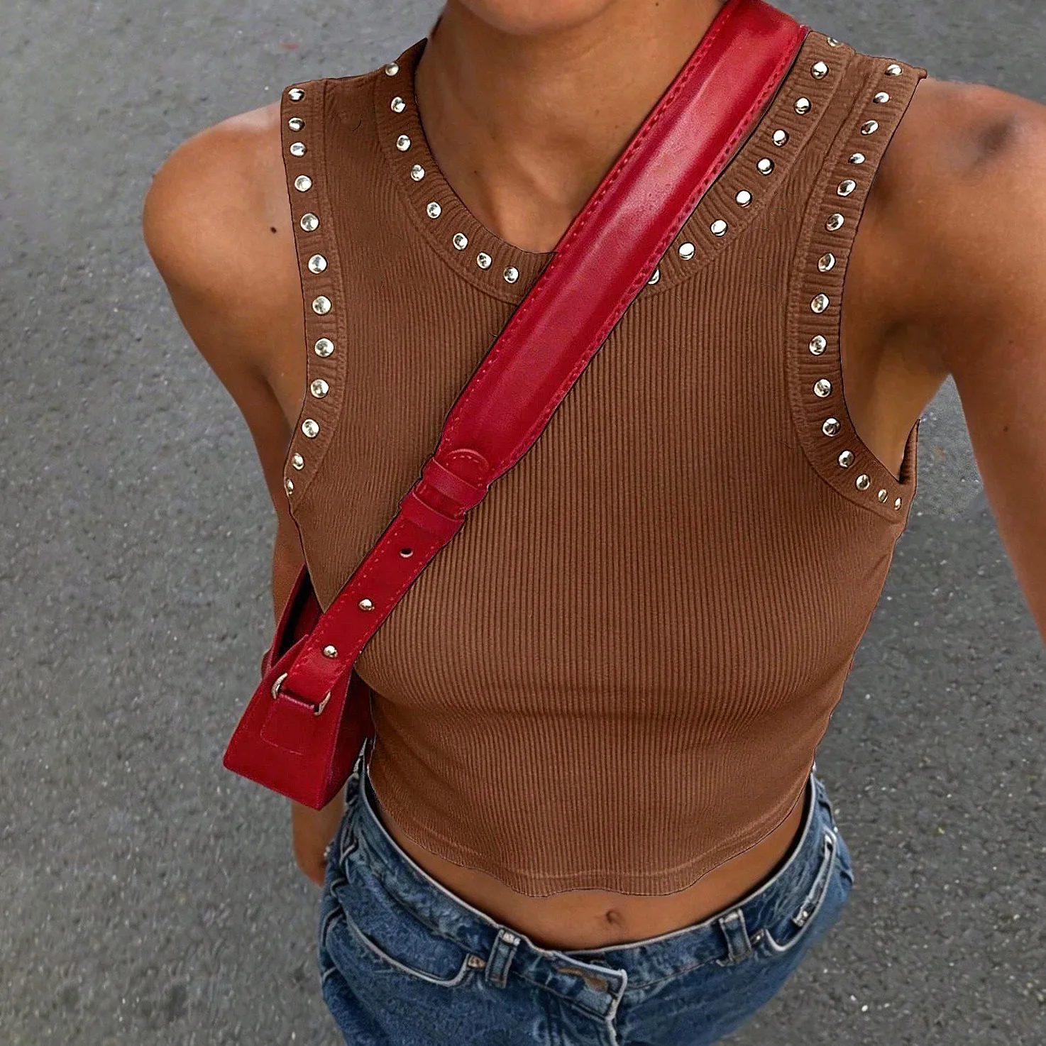 Y2K geribbelde crop tanktop me - Tank Top Ribbed recensie en prijs