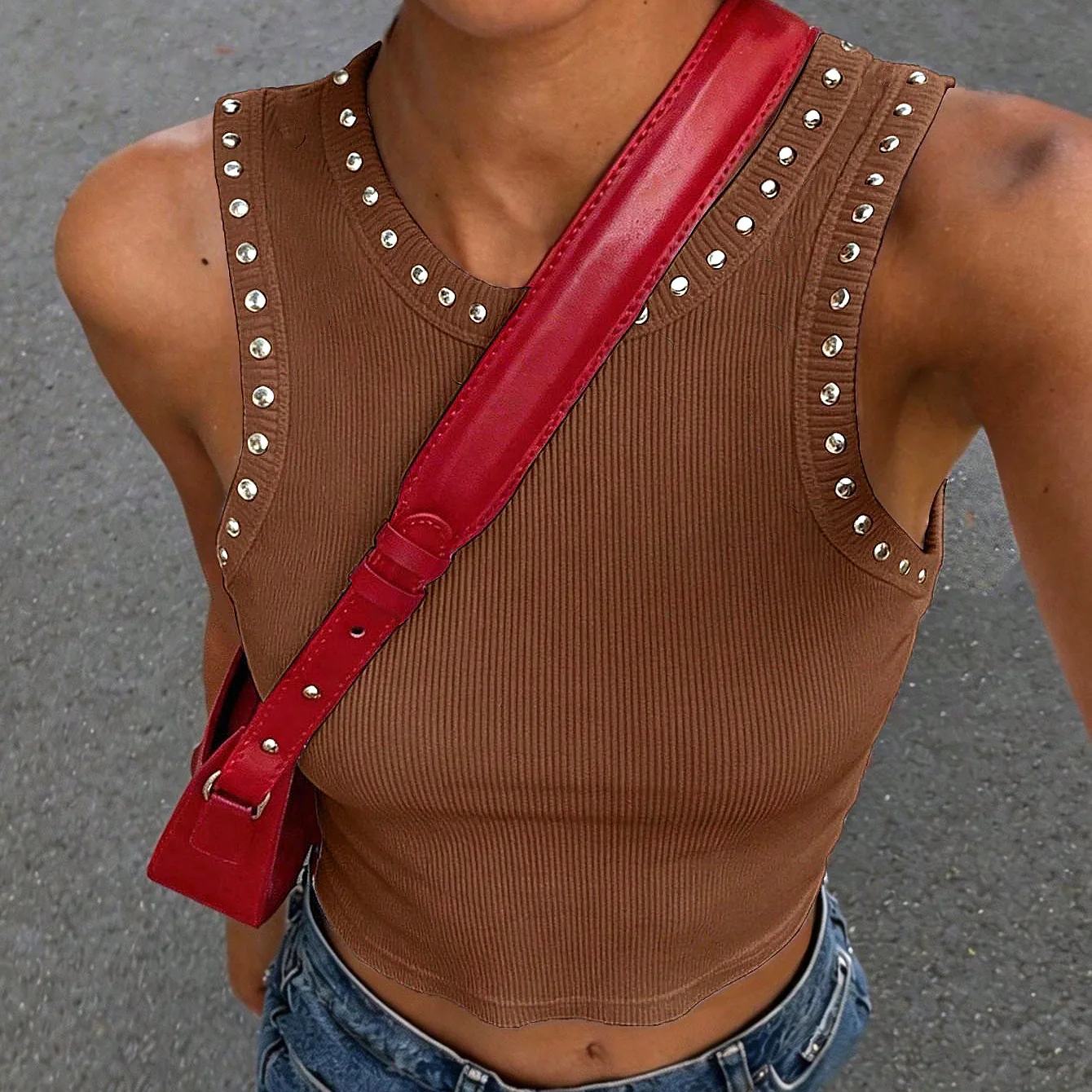 Y2K geribbelde crop tanktop me - Tank Top Ribbed recensie en prijs