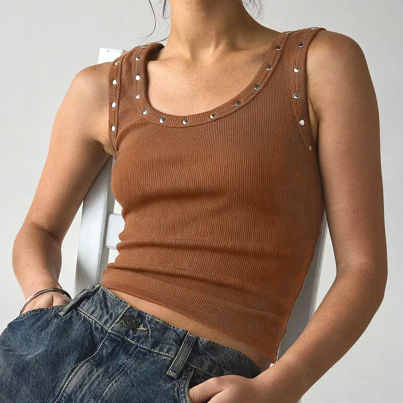 Y2K geribbelde crop tanktop me - Tank Top Ribbed recensie en prijs