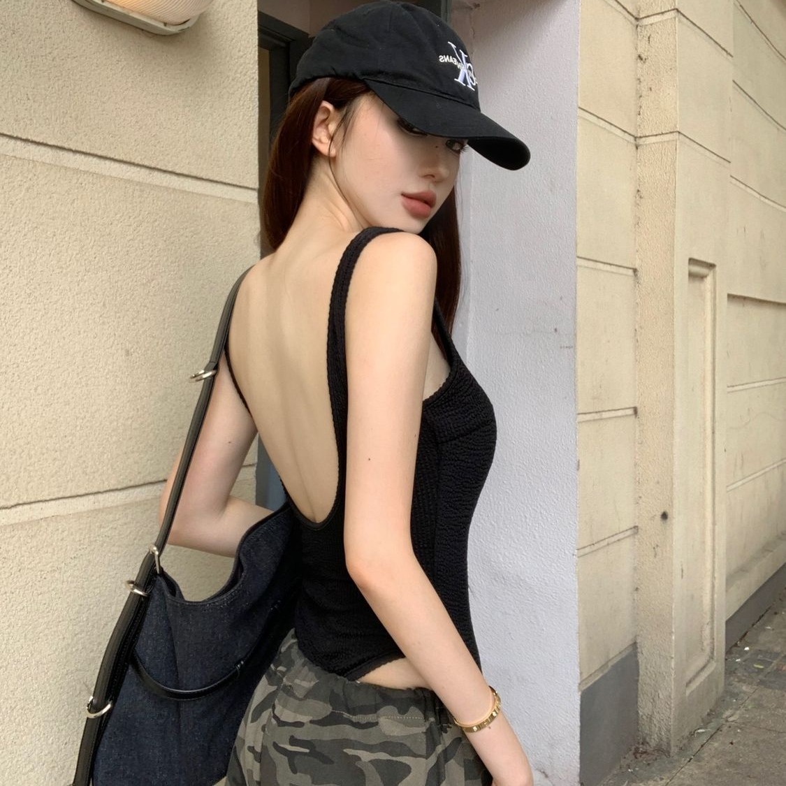 Zwarte bodysuit met bandjes, s - Suspender Tank Top recensie en prijs