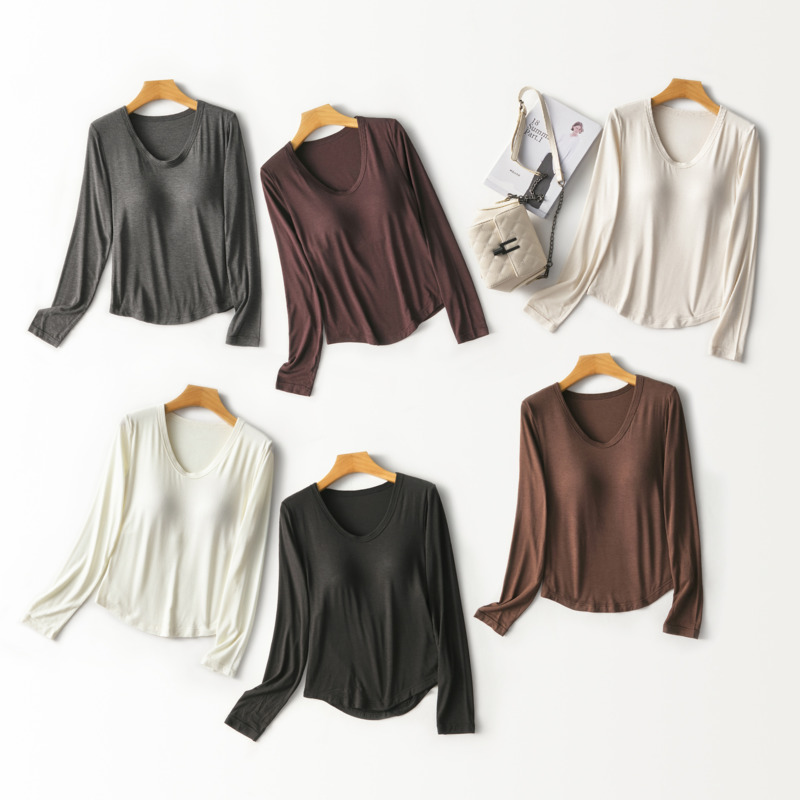 Dames top met U-hals en lange  - Base Layer Top recensie en prijs