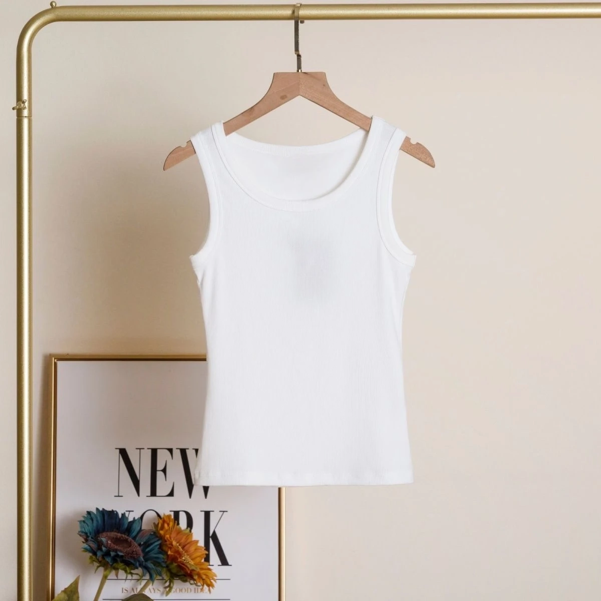 Geribbelde tanktop met Lady Lu - Tank Top Ribbed recensie en prijs